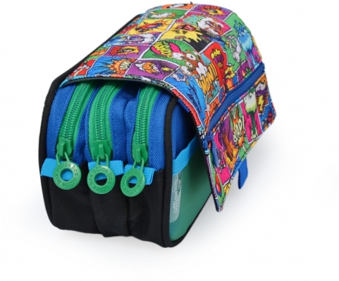 Penar Office box tip etui, 3 fermoare, diverse modele, editie pentru baieti